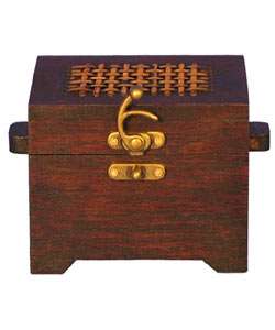Teak Wood Treasure Box  Overstock