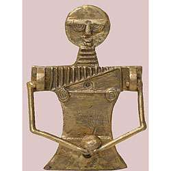 Brass Akuaba Goddess Door Knocker (Ghana)  Overstock