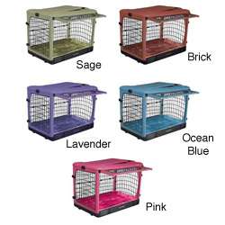 PetGear Colored Steel Crate with Bolster Pad  