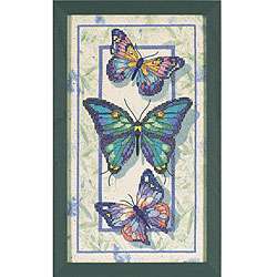 Dimensions Butterfly Trio Stamped Cross Stitch Kit  Overstock