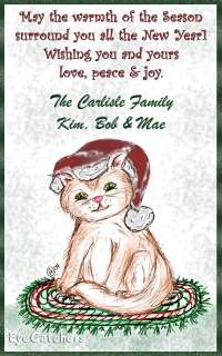 The perfect Holiday Card for the Cat Lover
