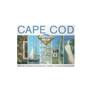 Cape Cod Popout Map: Cape Cod, Falmouth & Woods Hole, Hyannis, Chatham 