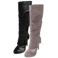 Journee Collection Womens Savior 51 Cinched Heeled Boots 