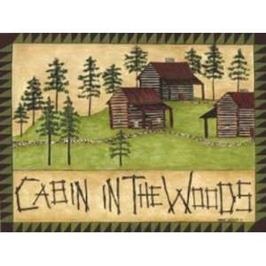 Cindy Shamp   Cabin In The Woods Canvas 