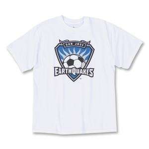  San Jose Earthquakes Youth Crest Soccer T Shirt: Sports 