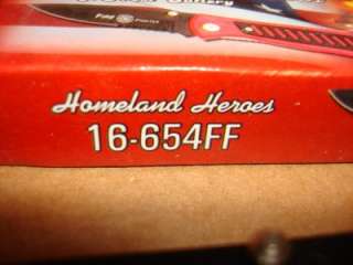 FOR SALE IS 1 FROST CUTLERY HOMELAND HEROES 16 654FF POCKET KNIFE NEW 