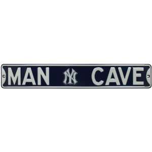 MLB New York Yankees 36 x 6 Navy Blue Man Cave Street Sign:  