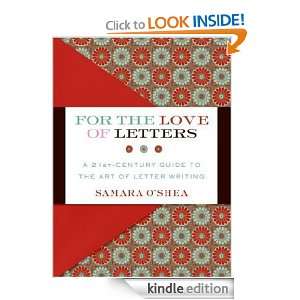 For the Love of Letters: Samara OShea:  Kindle Store