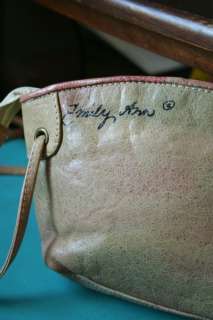 Vtg 80s EMILY ANN HAND PAINTED SOUTHWESTERN BAG Mini Leather Art 