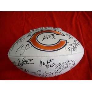  2010 Chicago Bears Team Signed Autographed Football Coa w 