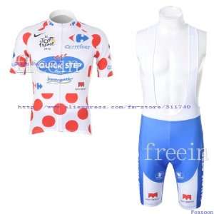  quick step short sleeve cycling jerseys and bib shorts set/cycling 