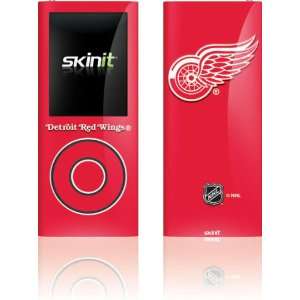   Red Wings Solid Background skin for iPod Nano (4th Gen): MP3 Players