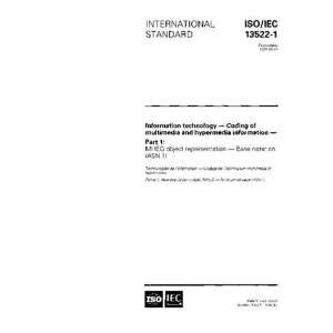  ISO/IEC 13522 1:1997, Information technology   Coding of 