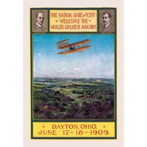   Ohio Welcomes the Wright Brothers 24X36 Giclee Paper