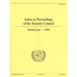   of the Security Council 2005 (9789211011289) United Nations Books
