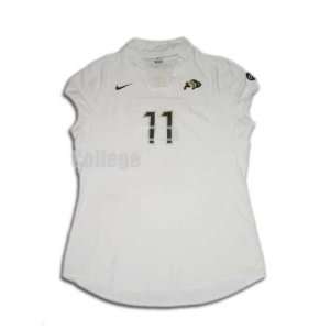  White No. 11 Game Used Colorado Nike Football Jersey (SIZE 