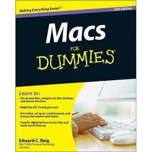    Macs For Dummies (For Dummies (Computer/Tech))  N/A  Books