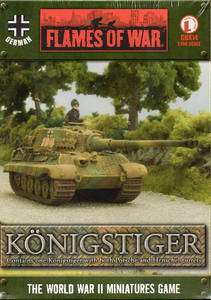 Flames of War German Konigstiger King Tiger Tank Model  