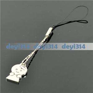 CELL PHONE CHAIN GIRL PENDANT SILVERY S029  