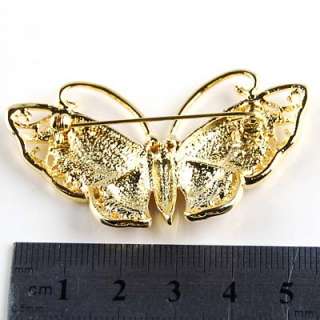 Princess Butterfly Brooch Pin Swarovski Crystals 152  