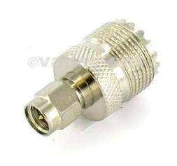 UHF Female to SMA Male Coax Cable Adapter  