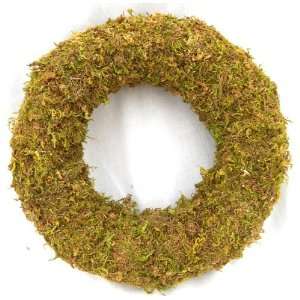  Green Moss Living Wreath Form   11 Outside Diameter 