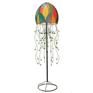   Floor Lamp with Fossilized Cocoa Leaf Shade 810927010118  