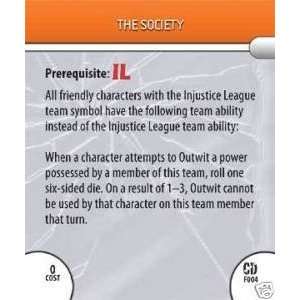  DC Heroclix Collateral Damage The Society Feat Card 