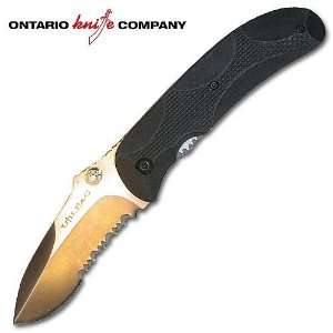   Ontario Folding Knife JPT 2S Utilitac Satin Combo