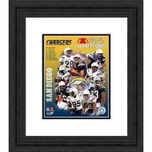 Framed 2007 AFC West Champs San Diego Chargers Photograph:  