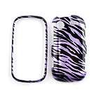   Messager Touch R630 Case Purple Zebra Print Hard Cover Faceplate