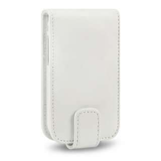   LEATHER FLIP CASE FOR SAMSUNG GALAXY Y S5360 + 6 PC LCD GUARD   WHITE