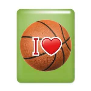  iPad Case Key Lime I Love Basketball 