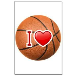 Mini Poster Print I Love Basketball 