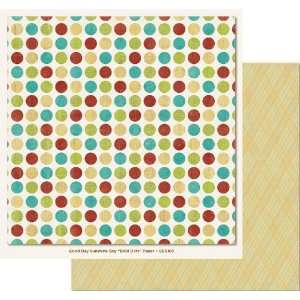  Good Day Sunshine Boy Double Sided Paper 12X12 Bold Dots 