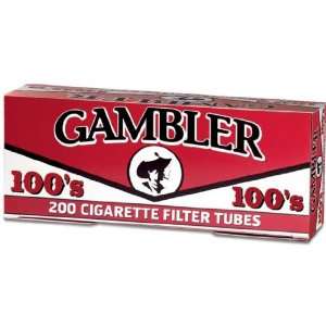  50 Boxes of 200 Gambler 100s Cigarette Tubes 100mm 10000 