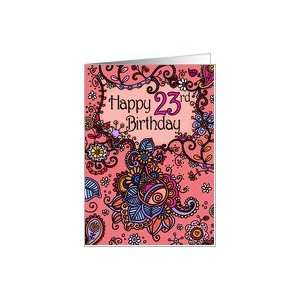  Happy Birthday   Mendhi   23 years old Card: Toys & Games