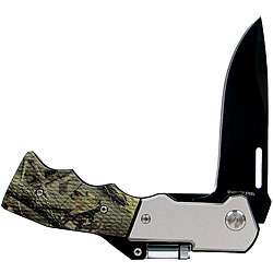 Spring Assisted 5 inch Pocket Knife with LED Light  Overstock