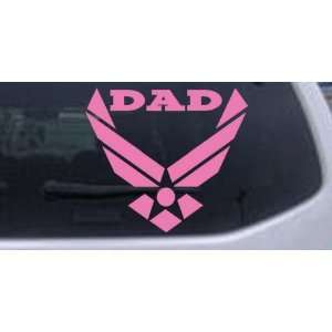 Pink 18in X 19.8in    Air Force Dad Military Car Window Wall Laptop 