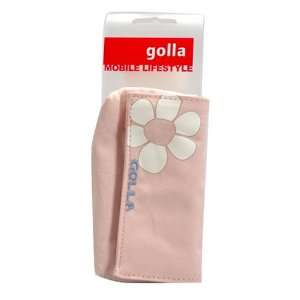 com Golla Nylon Horizontal Pouch   Pink w/ White Flowers Cell Phones 