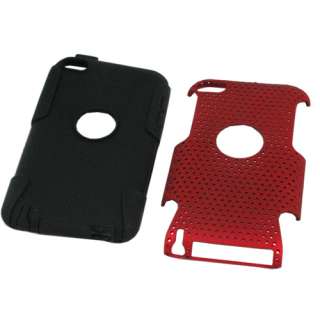   Hybrid Hard + Soft Silicone Case Cover for iPod Touch 4th Gen  
