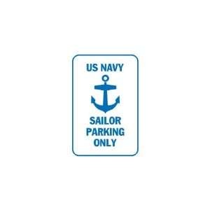    3x6 Vinyl Banner   Us navy sailor parking only 