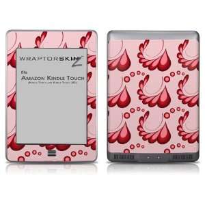   Kindle Touch Skin   Petals Red 