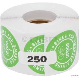  Civia I Biked Sticker: Roll of 250: Everything Else