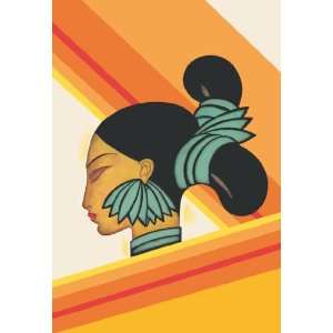  Hill Woman of Assam 28x42 Giclee on Canvas