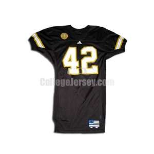  Black No. 42 Game Used Army Adidas Football Jersey: Sports 