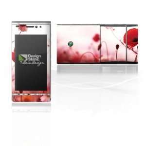  Design Skins for Sony Ericsson Satio   Red Flowers Design 