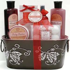  Aquaterra   Sugared Cranberry Bath and Body Spa Gift Set 