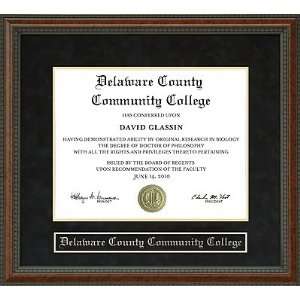    Delaware County Community College Diploma Frame
