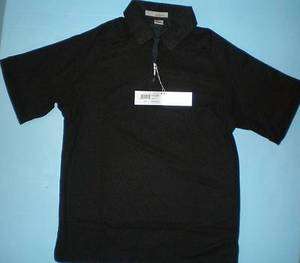 Adolfo Men Polyester Zipper SS Black Shirt Egypt $45  